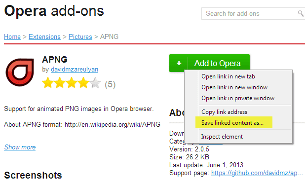 opera extensions in chrome