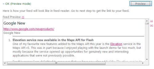 preview feed
