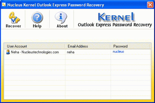 outlook express password recovery