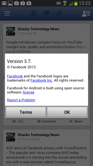 facebook beta app android