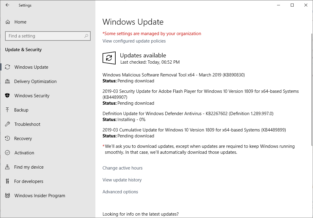 ภาพรวมของ Microsoft Windows Security Updates เดือนมีนาคม 2019
