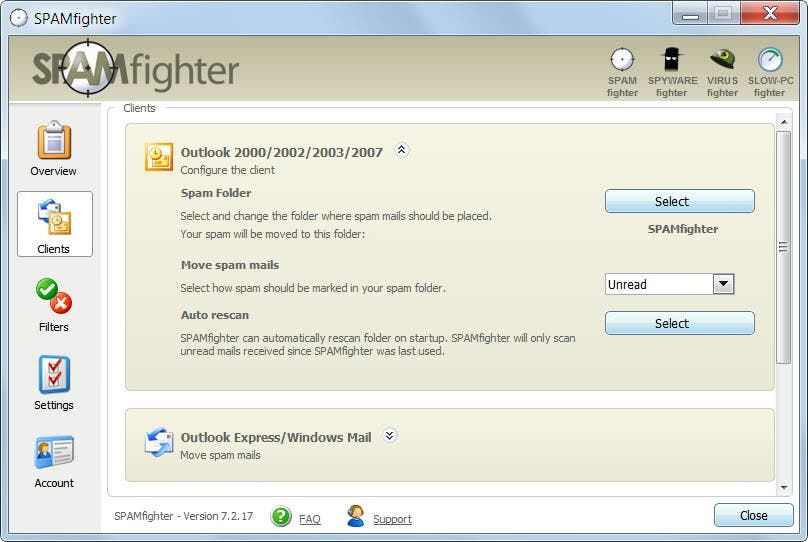spamfighter review