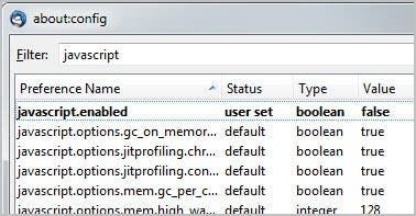 javascript enabled false