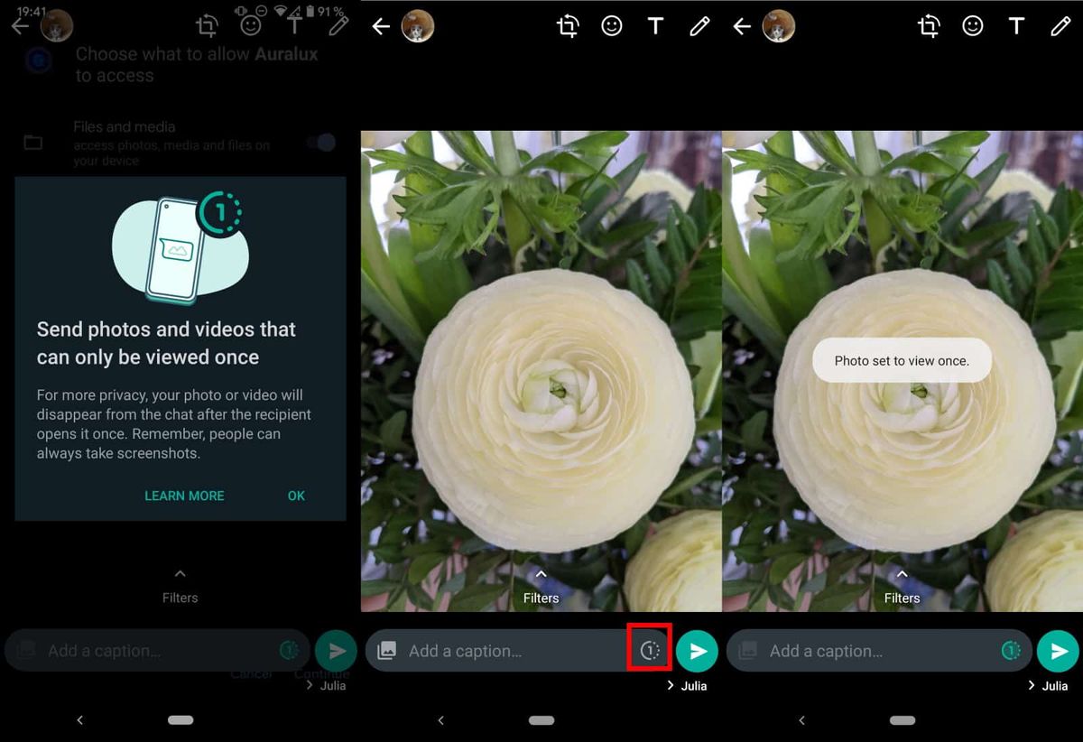 Schauen Sie sich zuerst die View Once-Medienfunktion von WhatsApp an