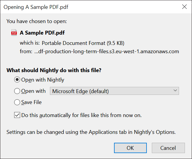 Firefox 78 : Windows에서 Firefox를 기본 PDF 뷰어로 설정