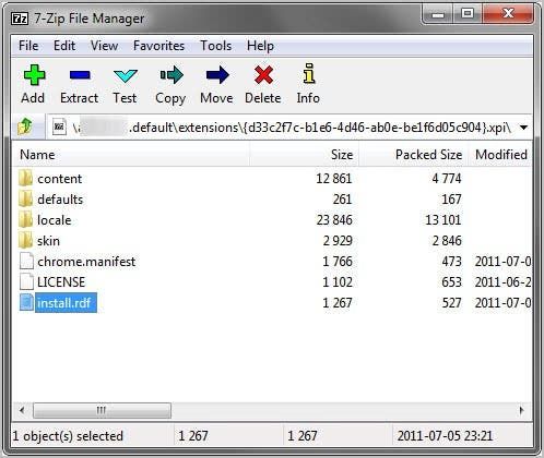 unknown firefox addon