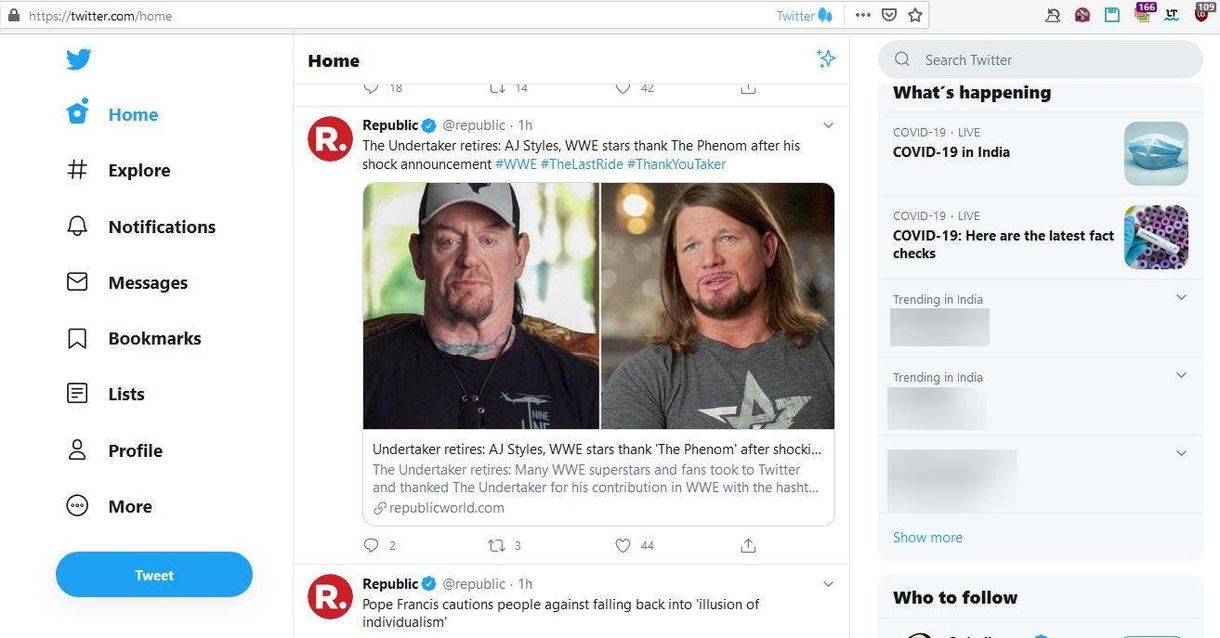 Twitter new interface