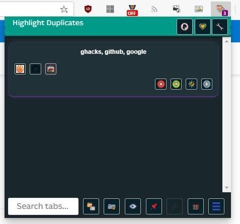 Tab Manager Plus dark mode