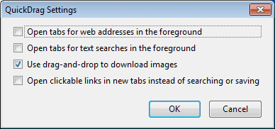 QuickDrag, Mempercepat Tindakan Firefox Dengan Seret dan Jatuhkan