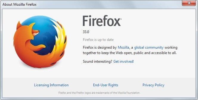 Firefox 33 Finden Sie heraus, was es Neues gibt