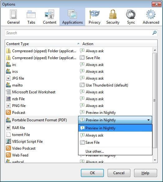 firefox pdf viewer screenshot
