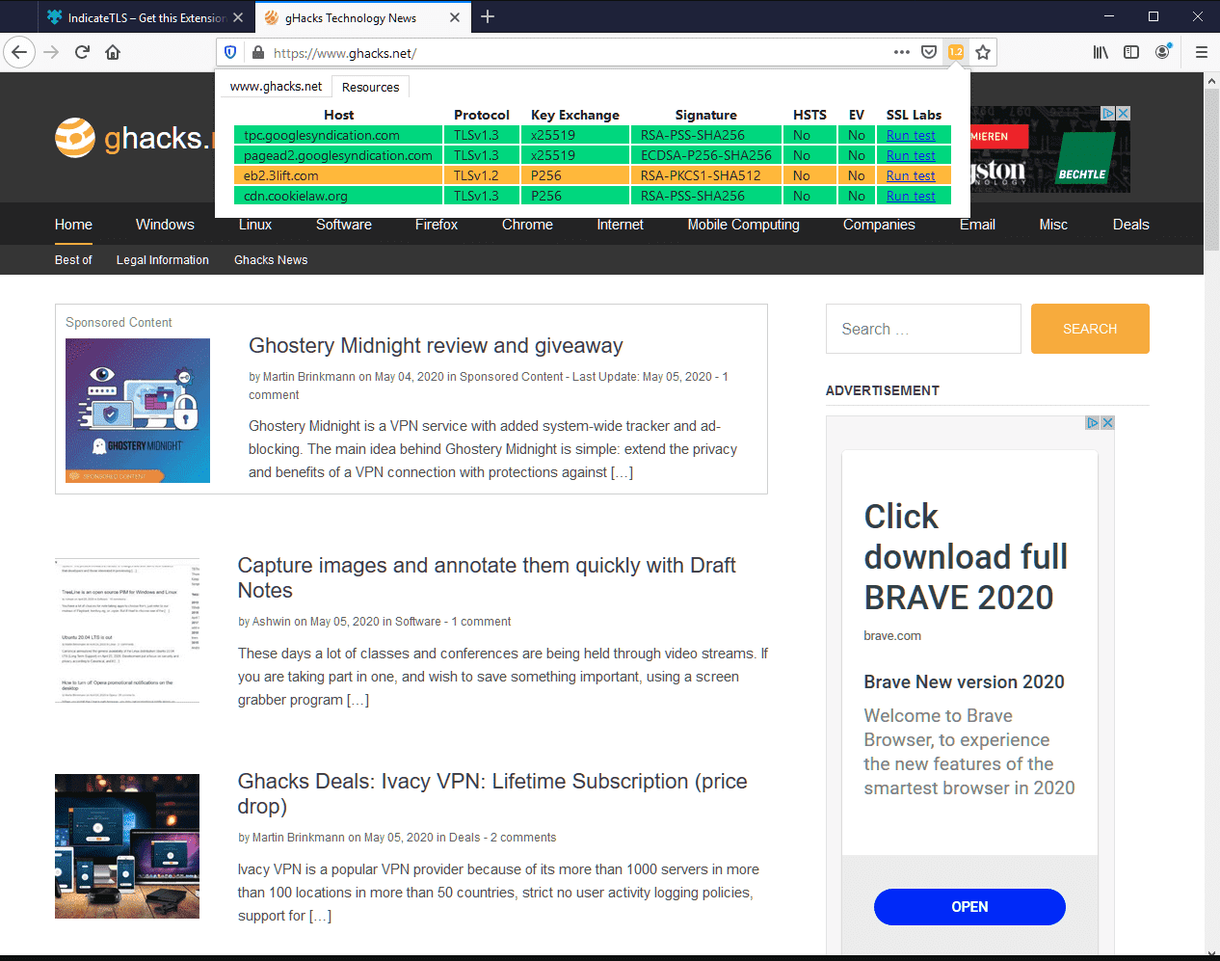 firefox tls resources information