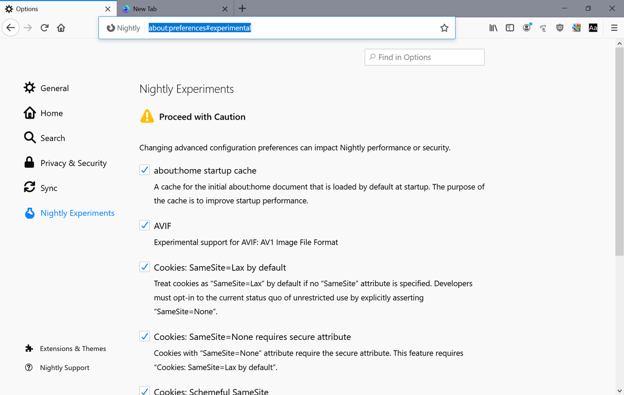 firefox startup cache
