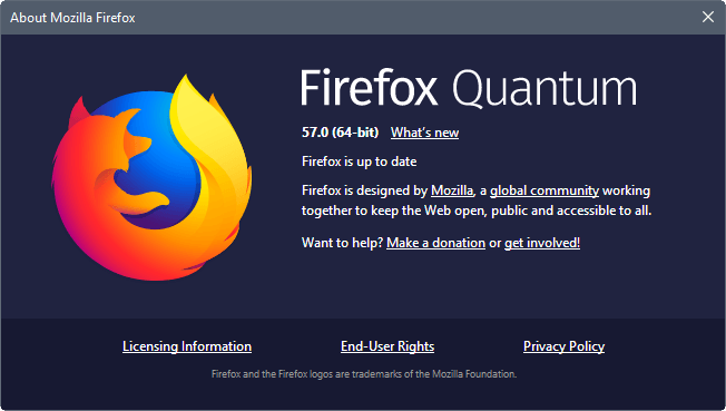 Zbohom Firefox Quantum, Ahoj prehliadač Firefox
