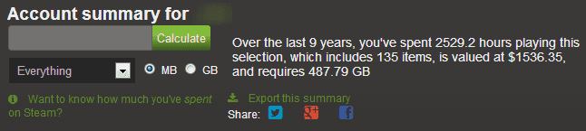 steam play time money spend