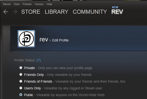steam public profile