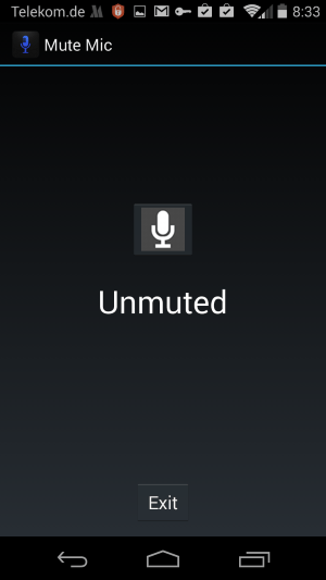 unmute microphone