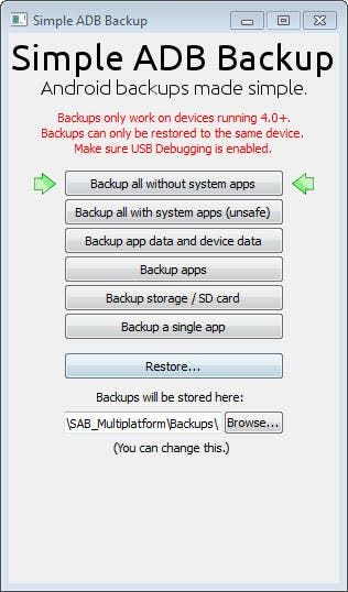 simple adb backup