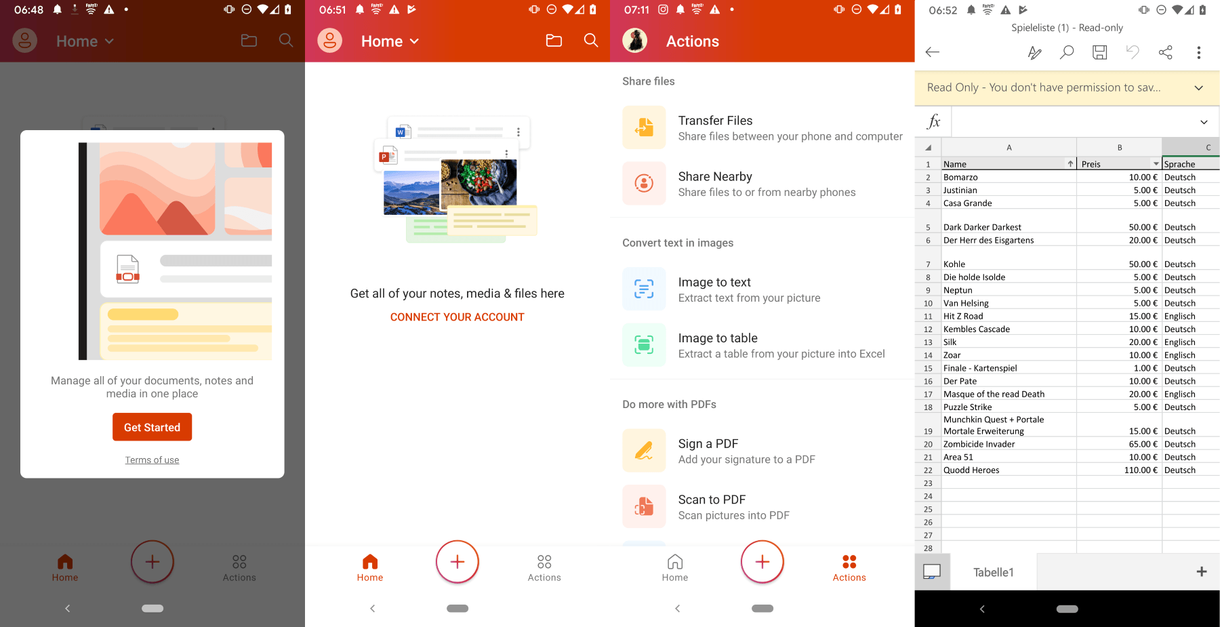 Android के लिए Microsoft के नए कार्यालय एप्लिकेशन को देखें