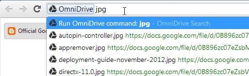 Telusuri Google Drive dari bilah alamat Chrome