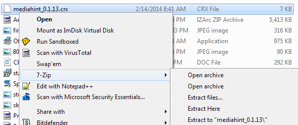 extract crx file