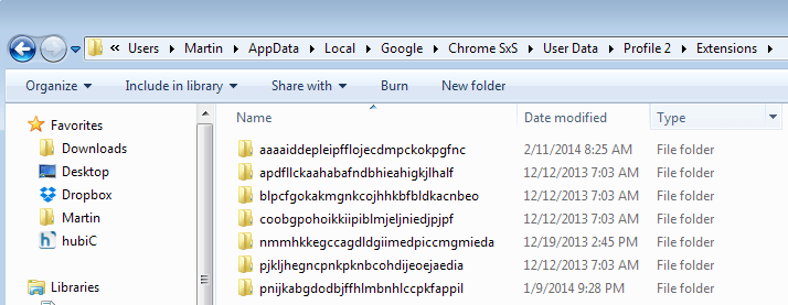 chrome extensions listing