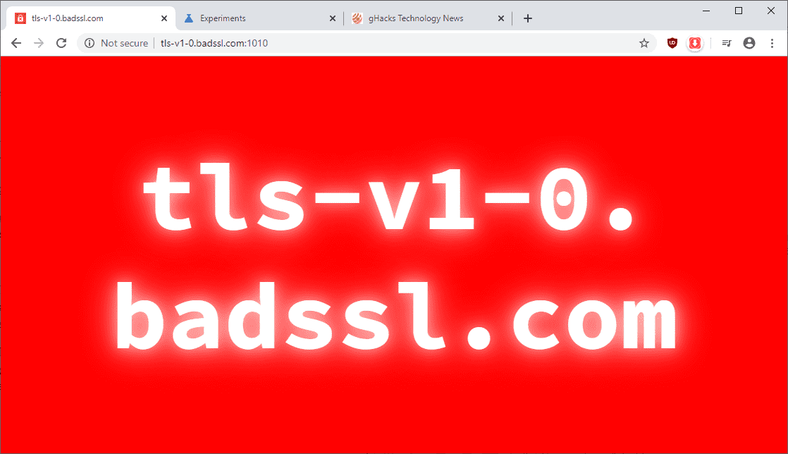 TLS 1.0 ja 1.1 aegumine: Chrome'i kuvamiseks hoiatused „teie ühendus pole täielikult turvaline”