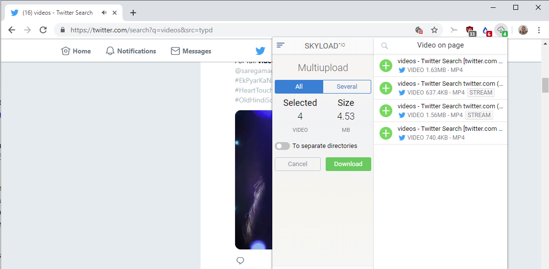 multi download videos