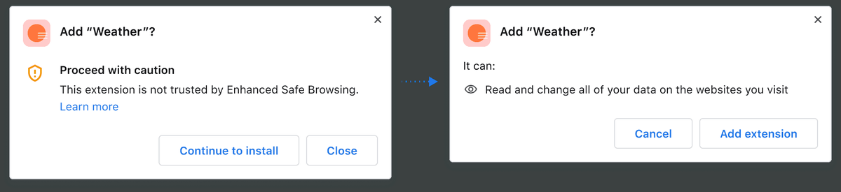 chrome pokračovat s opatrným varováním 2