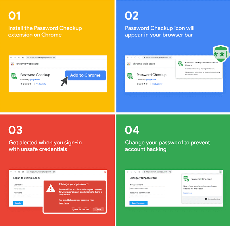 password checkup extension google