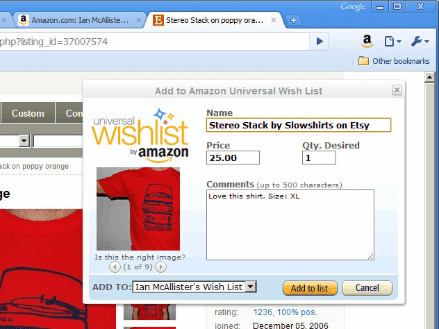 amazon whishlist