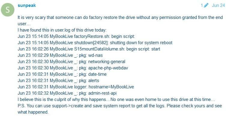 Journal Western Digital My Book Live