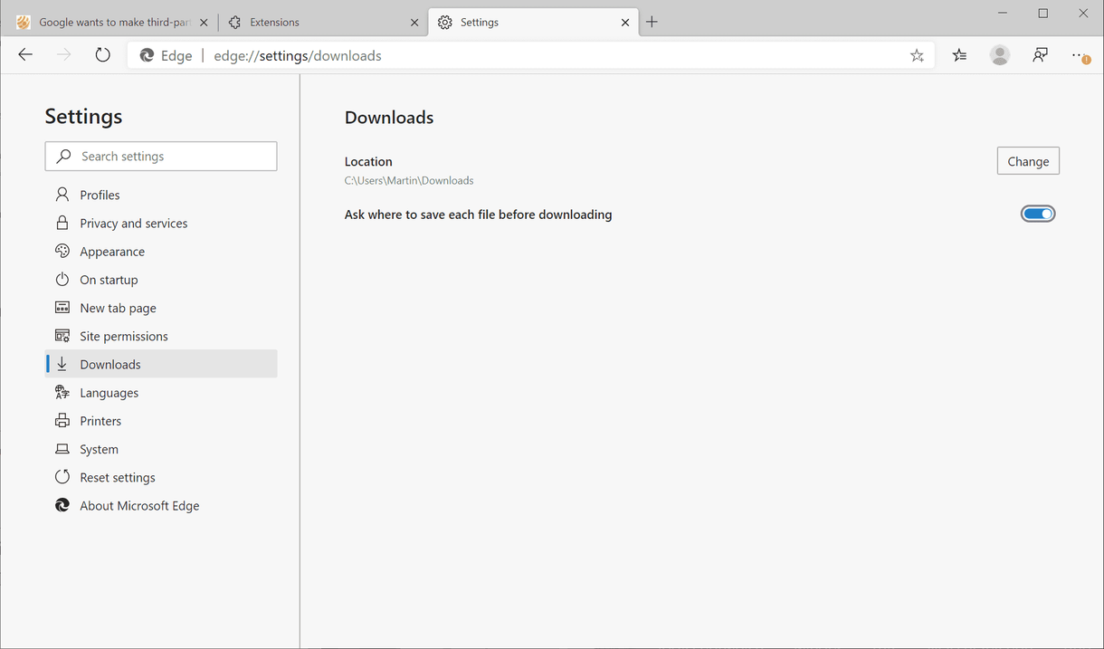 edge safer downloads