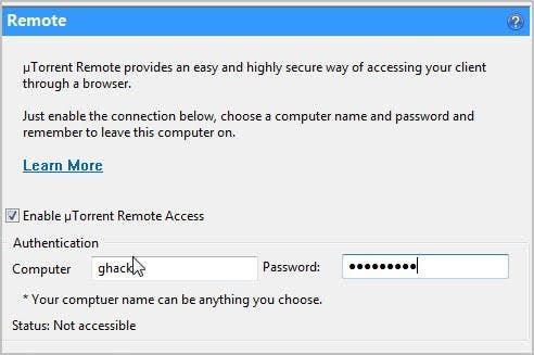 utorrent remote
