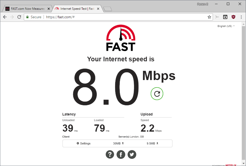 Test szybkości Internetu Fast.com firmy Netflix staje się lepszy