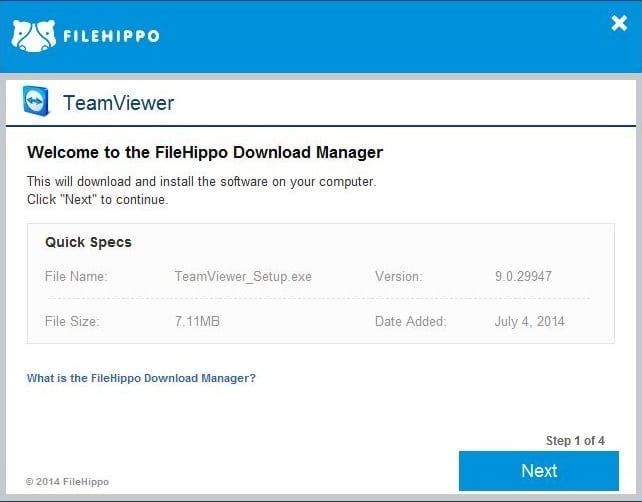 filehippo download manager-start