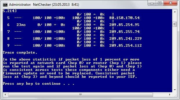 internet packet loss