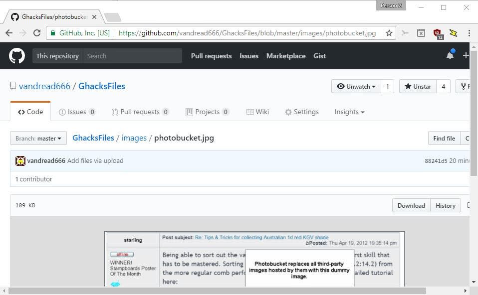 github photobucket alternative
