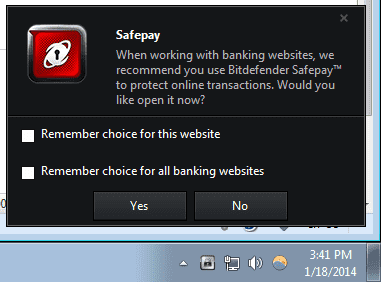 Bitdefender Safepay को कैसे निष्क्रिय करें
