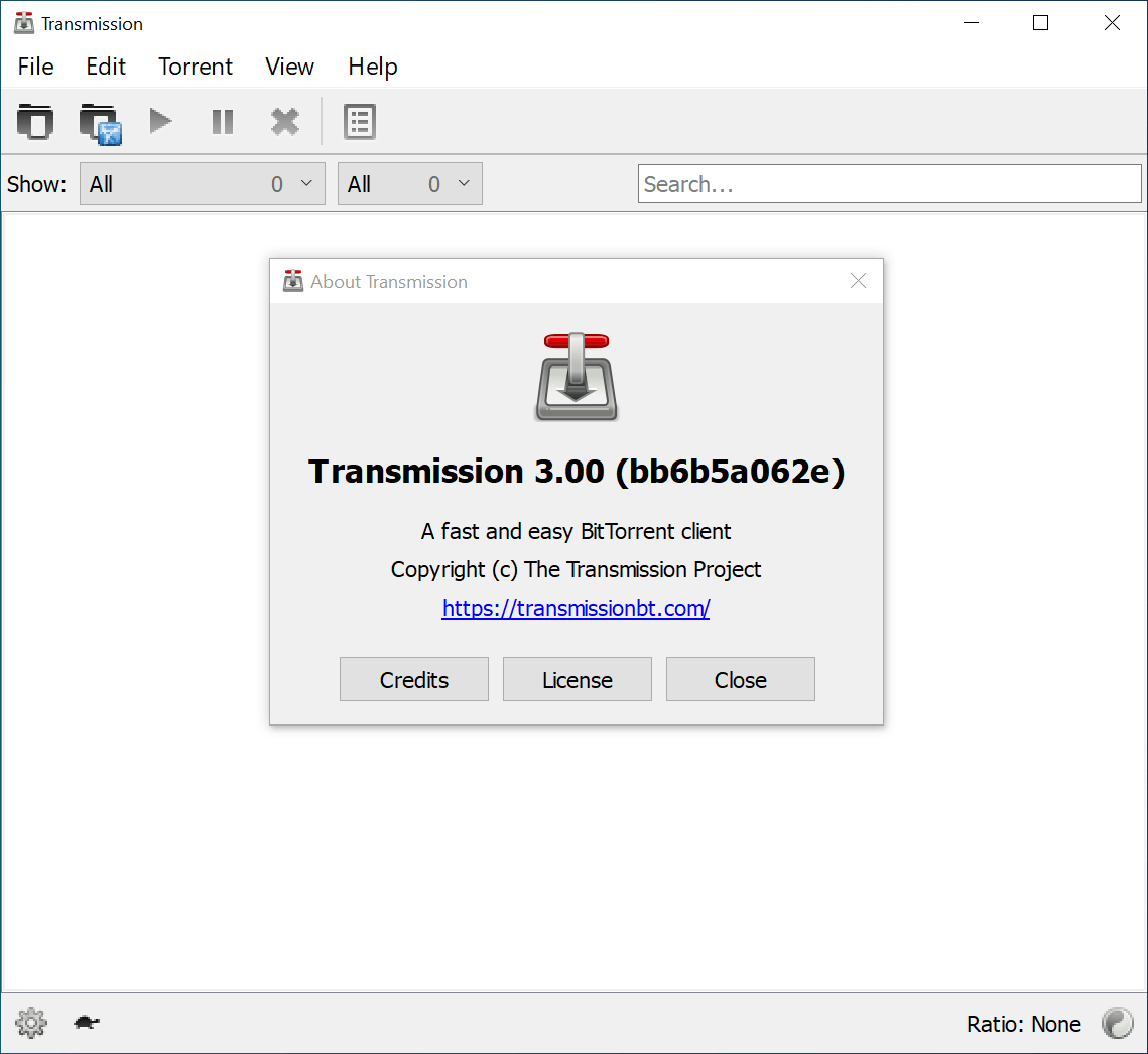 El client Torrent Transmission 3.00 està fora