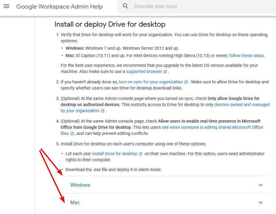 Descarga de Drive para escritorio para Windows y Mac