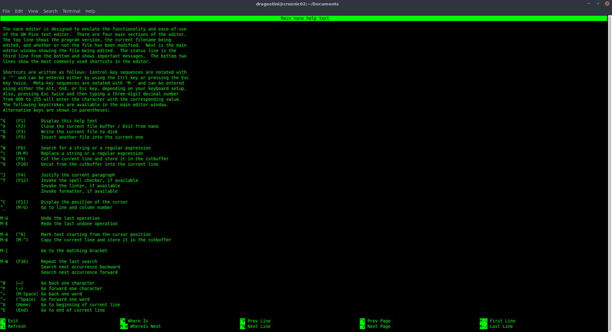 Nano Helpscreen