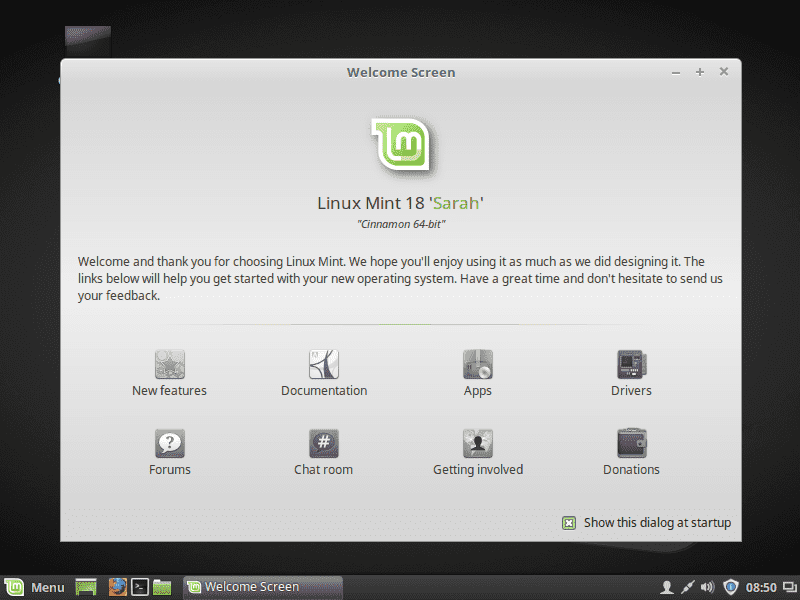 Linux Mint 18 Ostateczne pierwsze spojrzenie