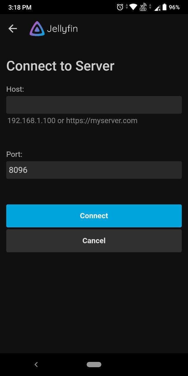 How to connect to Jellyfin server