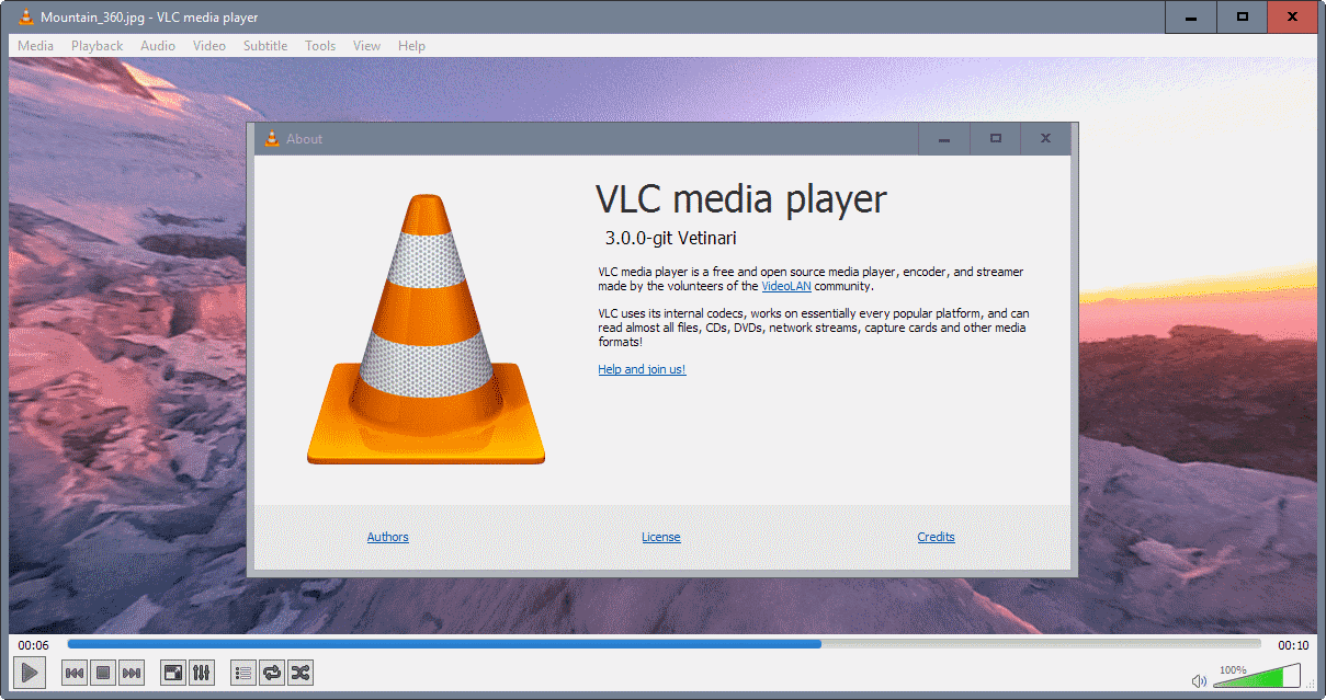 VLC 360: 360 destekli VLC 3.0 önizlemesi