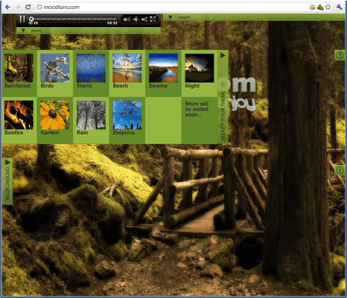 MoodTurn, application Web de bruit ambiant