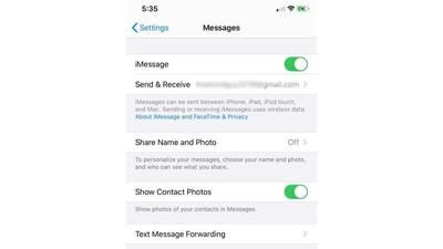 turn off imessage on iphone