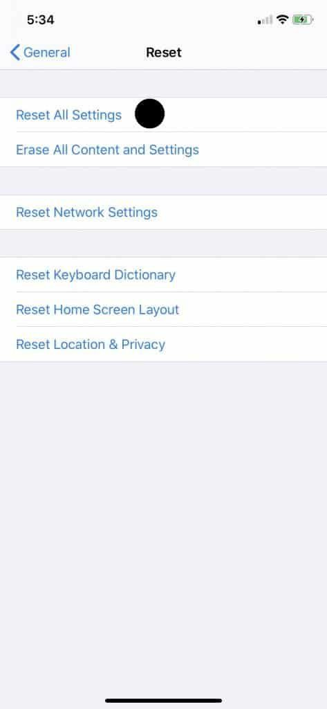 reset all settings audio quality problems