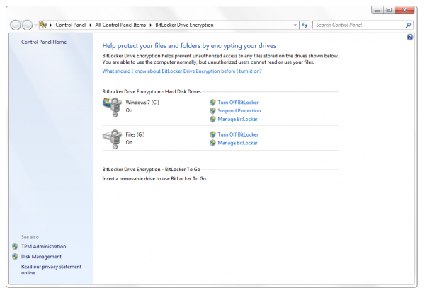 Bitlocker, průvodce pro nezasvěcené