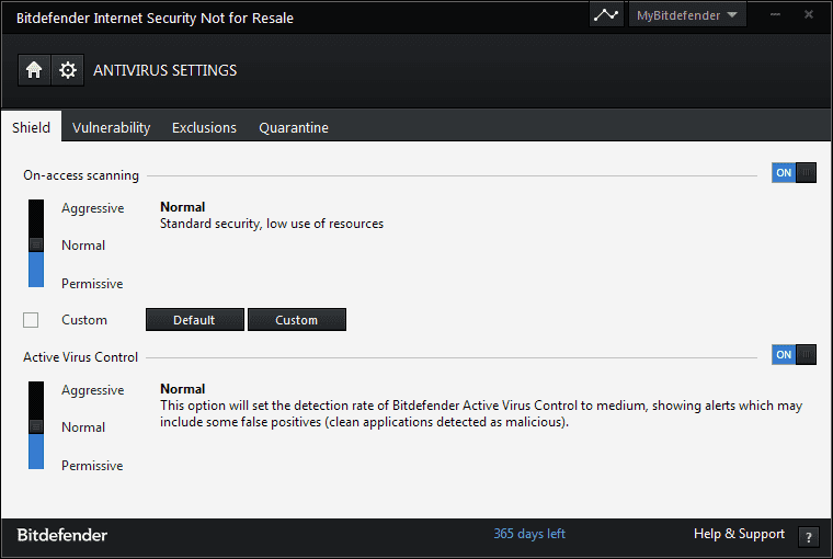 antivirus-settings